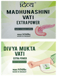 Patanjali Divya Combo Pack of Mukta Vati Extra Power & Madhunashini Vati Extra Power (120 Each)