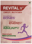 Revital H Woman Tablet with Multivitamins, Calcium, Zinc & Natural Ginseng | For Daily Immunity, Strong Bones & Energy