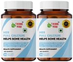 Think You Her Full Calcium Tablet For Women with Calcium & D3, Magnesium, Zinc, B12, & K2-7 (60 Each)