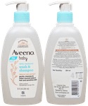 Aveeno Baby Daily Moisture Wash & Shampoo | For Sensitive Skin | Tear-Free Formula