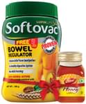 Softovac Bowel Regulator for Effective Relief from Constipation Powder with 20gm Dabur Honey Free