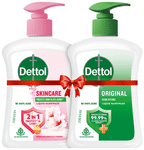 Dettol Combo Pack of Skincare Liquid Handwash & Original Liquid Handwash (210ml Each) Buy 1 Get 1 Free