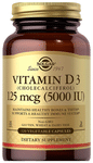 Solgar Vitamin D3 (Cholecalciferol) 5000IU Vegetable Capsule