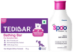 Combo Pack of Tedibar Soap (75) & Curatio New Spoo Gentle Baby Shampoo (125)