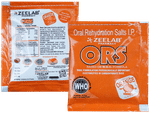 Zeelab ORS for Restoring Body Fluid & Electrolytes | Flavour Orange Powder