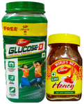 Dabur Glucose-D Powder with Dabur Honey 250gm Free