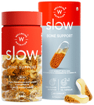Wellbeing Nutrition Slow Bone Support Vitamin Supplements, Glucosamine, Chondroitin, Calcium Capsule