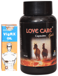 Combo Pack Of Love Care Gold 30 Capsule & Vigrx Oil 30ml