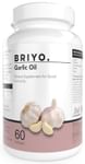 Briyo Garlic Oil | Pure Allicin-Rich Soft Gels Odorless Potent Garlic Supplement