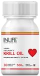 Inlife Krill Oil 500 mg | With Omega 3 | For Heart Health | Capsule