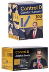 Control D Combo Pack of Alcohol Swabs and Comfort Lancets 100 Each