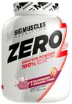 Big  Muscles Zero Protein Powder 100% Whey Isolate Strawberry & Banana Twirl
