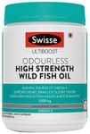 Swisse Ultiboost Odourless High Strength Wild Fish Oil Capsule with 1500mg Omega 3 | For Heart, Brain, Eye & Joint Health