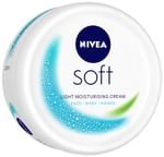 Nivea Soft Light Moisturiser for Face, Body & Hands | Quick Absorbing Face Care Product for All Skin Types
