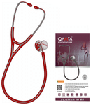 Qanta QA-2050 PLATINA III SS Smokey Grey Finish, Stainless Steel Stethoscope Red