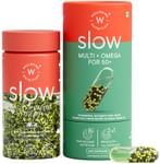 Wellbeing Nutrition Slow Multi + Omega for 50+ Vitamin D3, Calcium, Iron, Nutrients in Vegan Omega Oil Capsule