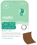 Wellbeing Nutrition Melts Into Hair Fall Control with Keranat & Zinc | Oral Thin Strip Tropical Strawberry