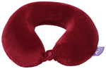 Viaggi U Shape Round Memory Foam Pillow Burgundy