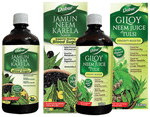 Dabur Combo Pack of Giloy Neem Juice with Tulsi & Jamun Neem Karela Juice (1ltr Each)