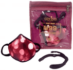 Advind Healthcare Smog-Guard N99 Pollution Mask for Kids Small Red Polka Dots Design without Valve