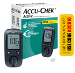 Accu-Chek Active Blood Glucometer Kit (Box of 10 Test strips Free) | Blood Glucose Monitors