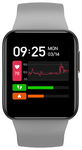 GOQii Health Protect Plan Smart Vital Lite, Dr Health Consults and Lab Benefits with 3 months Personal Health Coaching Smart Watch Cloud Grey