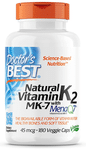 Doctor's Best Natural Vitamin K2 MK 7 With MenaQ7 Veggie Cap | For Bones & Joints