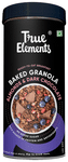 True Elements Baked Granola with Protein & Antioxidants for Weight Management | No Added Sugar | Flavour Almond and Dark Chocolate