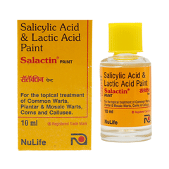 Salactin Salicylic & Lactic Acid Paint | For  Common Warts, Corns, Calluses, Planter & Mosaic Warts