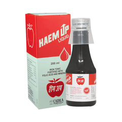Haem UP Liquid | Iron Tonic Fortified with Folic Acid & Minerals | Sugar-Free