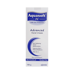 Aquasoft FC Advanced Facial Cream with Sun Protection  Paraben-Free Face Care Product with Vitamin E