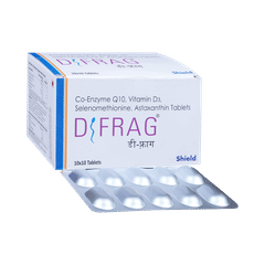 Dfrag Tablet with Coenzyme Q10, Vitamin D3, Selenomethionine & Astaxanthin