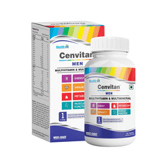 HealthVit Cenvitan Men Multivitamin & Multimineral | For Energy, Immunity, Metabolism & Muscle Function | Tablet