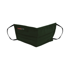 Healthgenie FM 201 Washable & Reusable Double Layered, Triple Pleated Cloth Face Mask Large Green