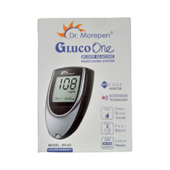 Dr Morepen BG 03 Gluco One Blood Glucose Monitoring System (Only Glucometer)