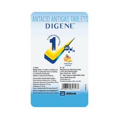 Digene Antacid Antigas Tablet | For Acidity & Gas Relief | Flavour Mixed Fruit