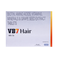 Buy VB7 Forte Hair Tablets 10 Tablets Pack of 4 Online at Low Prices in  India  Amazonin