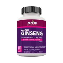 Zenith Nutrition Ginseng  500mg  Capsule