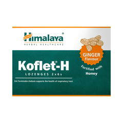 Himalaya Koflet H Cough Lozenges|Relieves Cough& Sore Throat I Ginger