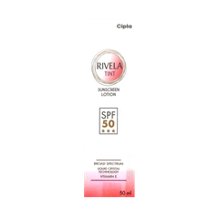 Rivela Tint Sunscreen SPF 50 with Vitamin E | Broad Spectrum Protection Lotion