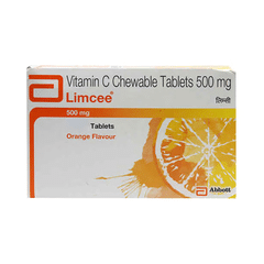 Limcee Vitamin C Chewable Tablet | Flavour Orange