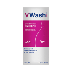 VWash Plus Expert Intimate Hygiene with Sea Buckthorn, Lactic Acid & Tea Tree Oil | pH 3.5
