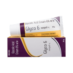 Glyco 6 Glycolic Acid Cream | For Dry Skin, Acne & Hyperpigmentation