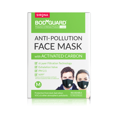Bodyguard Anti-Pollution Mask with Activated Carbon, N99 + PM2.5 Medium