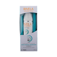 Rivela Sunscreen with Vitamin E | Broad Spectrum UVA/UVB Lotion SPF 50