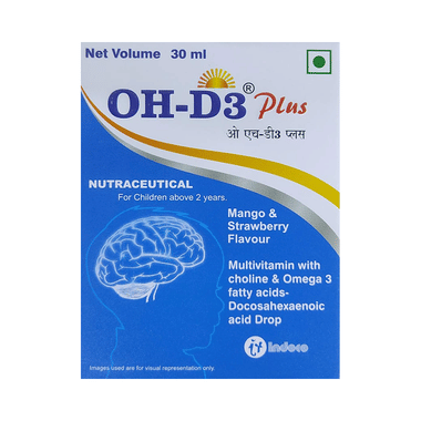 OH D3 Plus Oral Drops Mango & Strawberry