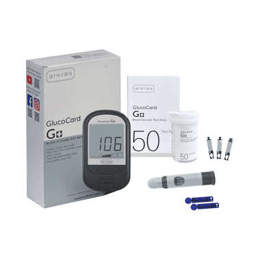 Arkray G+ Blood Glucose Test Meter With 50 Test Strips Bottlepack