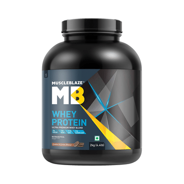 MuscleBlaze Whey Isolate Protein Blend Powder | Added Digestive Enzymes & Glutamic Acid | For Muscle Gain | Supports Nutrition Cookies & Cream