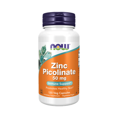 Now Foods Zinc Picolinate 50mg Veg Capsule