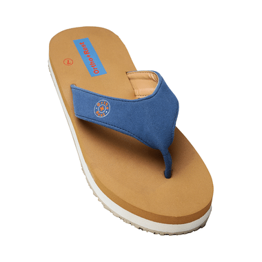 Ortho + Rest Anti-Skid Extra Comfortable Orthopedic Doctor Slipper, Gents Soft Footwear For Home Daily Use Flip Flops Tan 7